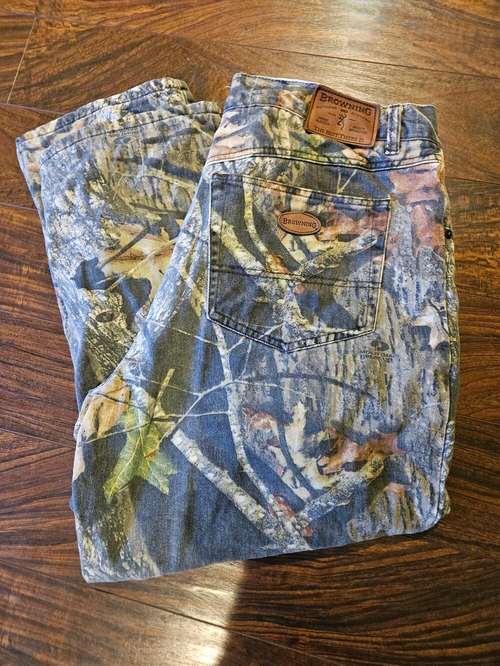 Browning Mossy Oak men's camouflage lined pants Size 38x30